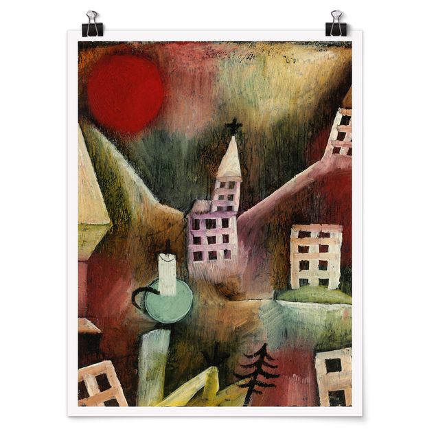 Kunstdrucke Poster Paul Klee - Zerstörtes Dorf