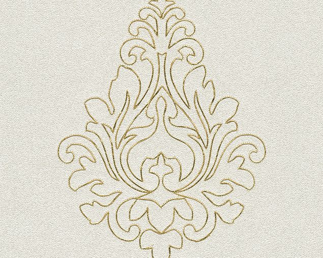 Tapete Architects Paper Nobile in Creme Metallic - 969821