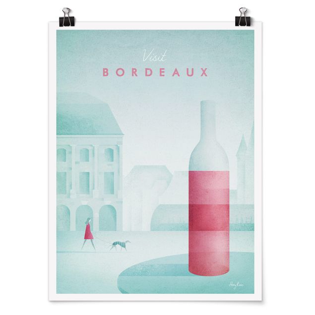 Städteposter Reiseposter - Bordeaux