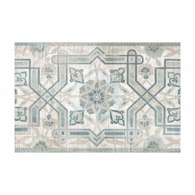 Moderne Teppiche Holzpaneel Persisch Vintage III