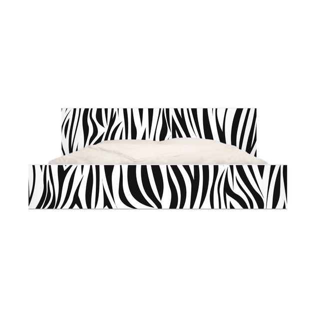 Selbstklebefolie bunt Zebra Pattern