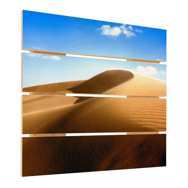 Holzbild - Fantastic Dune - Quadrat 1:1