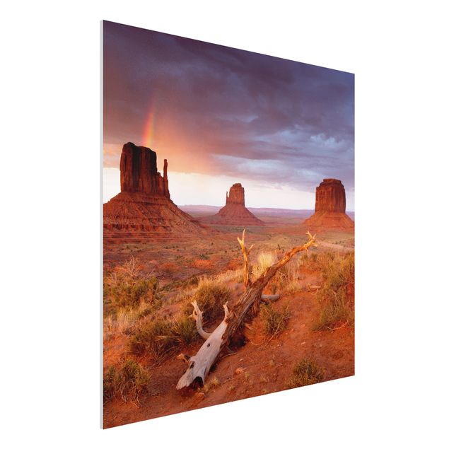 Bilder auf Hartschaumplatte Monument Valley bei Sonnenuntergang