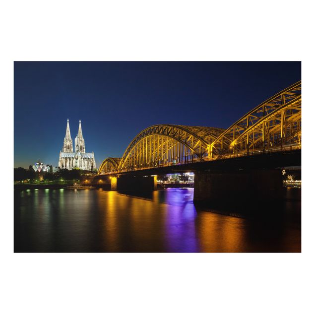 Wandbilder Köln bei Nacht
