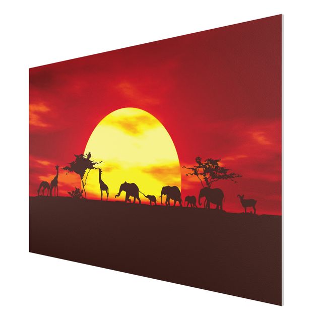 Wandbilder Sunset Caravan