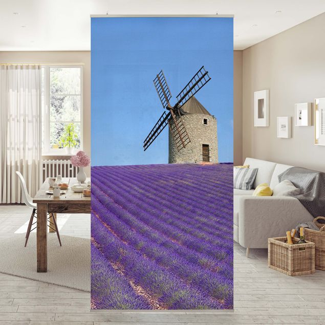 Raumtrenner Vorhang Lavendelduft in der Provence