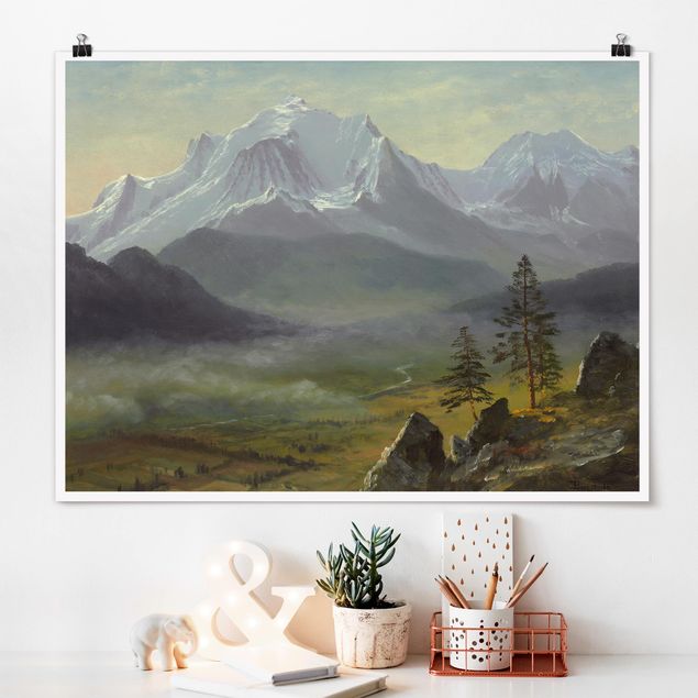 Bilder Romantik Albert Bierstadt - Mont Blanc