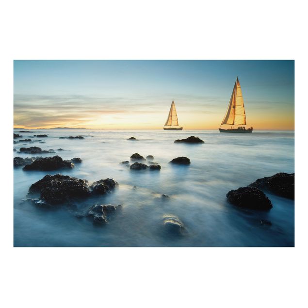 Foto auf Alu Dibond Segelschiffe im Ozean