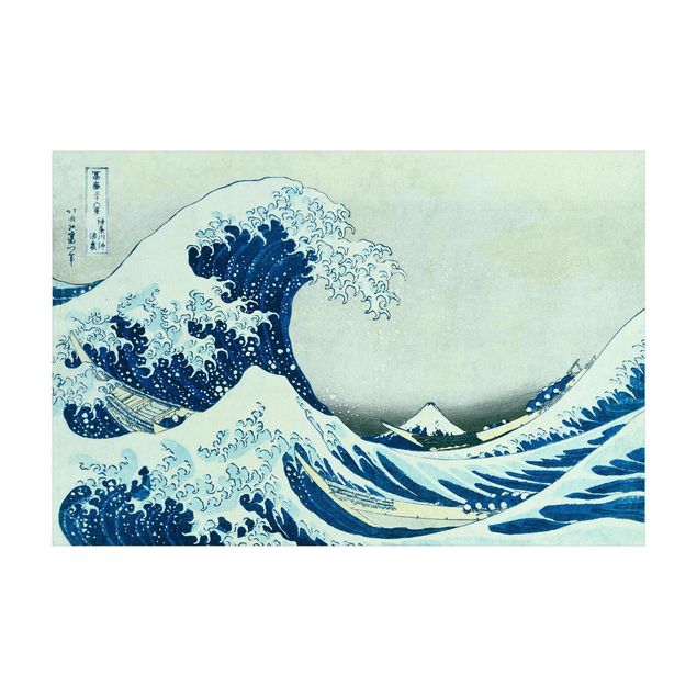 Teppich Vintage Katsushika Hokusai - Die grosse Welle von Kanagawa