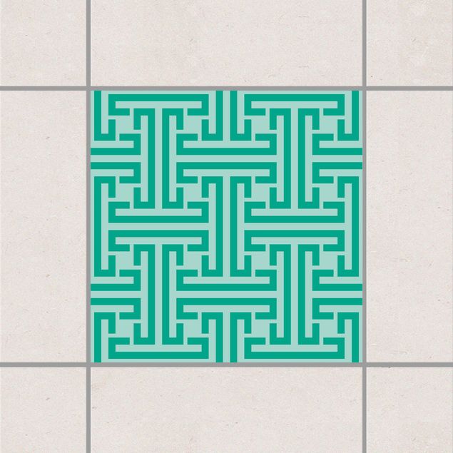 Fliesenfolie Muster Dekoratives Labyrinth