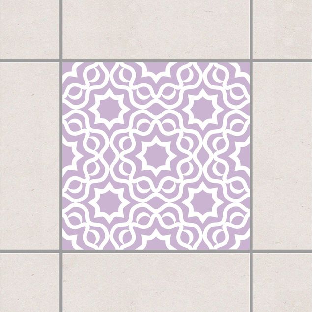 Fliesenfolie Muster Islamic Lavender Flieder
