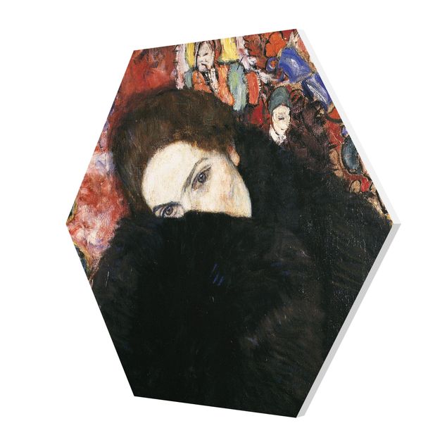 Kunstkopie Gustav Klimt - Dame mit Muff