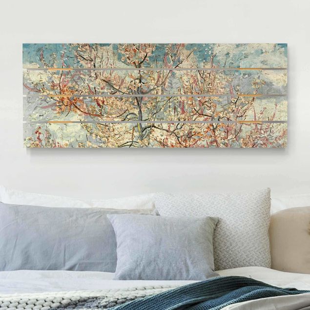 Kunstdrucke Impressionismus Vincent van Gogh - Blühende Pfirsichbäume