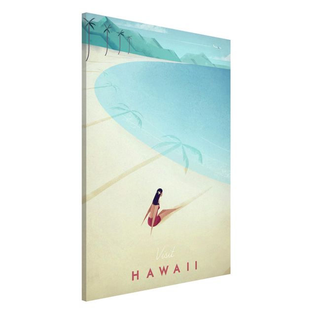 Magnettafel Strand Reiseposter - Hawaii
