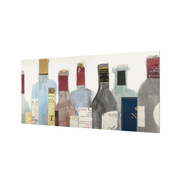 Spritzschutz Glas - Wein & Spirituosen II - Querformat - 2:1