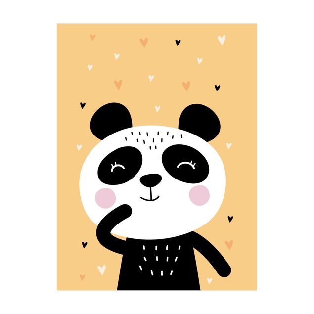 grosser Teppich Der glückliche Panda