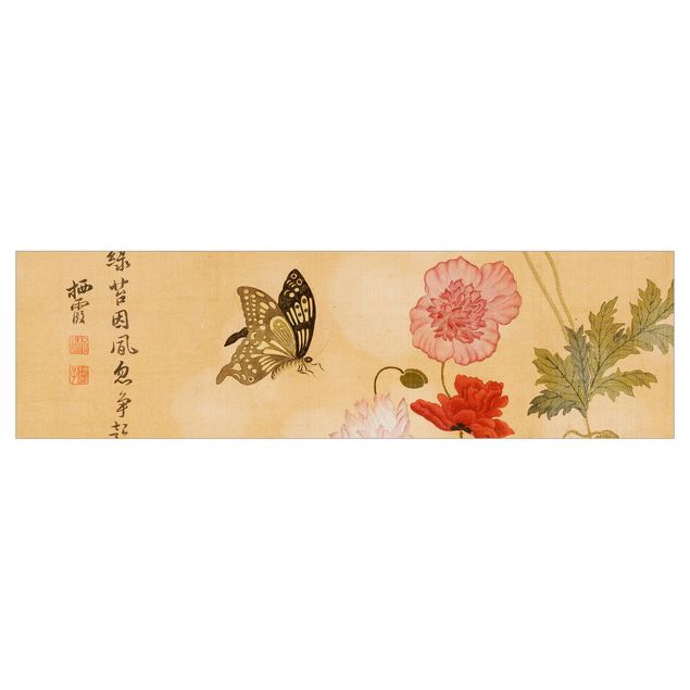 Yuanyu Ma Bilder Yuanyu Ma - Mohnblumen und Schmetterlinge