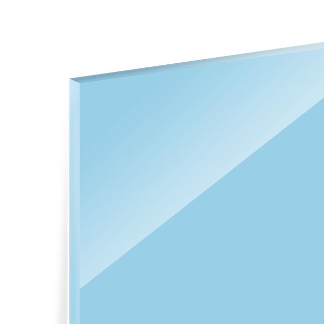 Spritzschutz Glas - Pastellblau - Panorama - 5:2