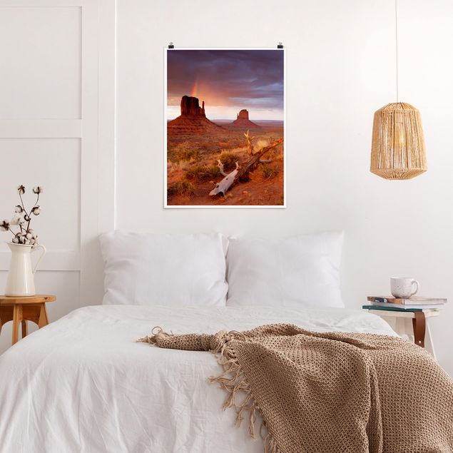 Poster kaufen Monument Valley bei Sonnenuntergang