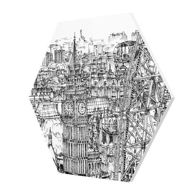 Hexagon Bild Forex - Stadtstudie - London Eye