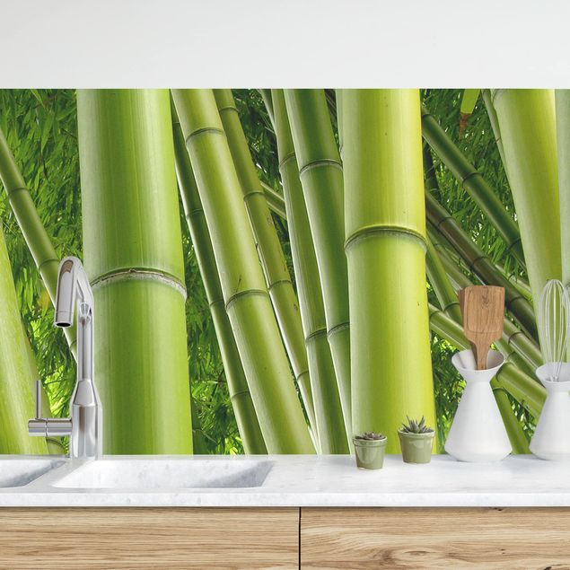Küchenrückwände Platte Bamboo Trees No.1
