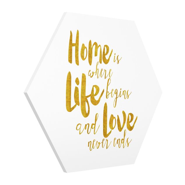 Hexagon Bild Forex - Home is where Life begins Gold