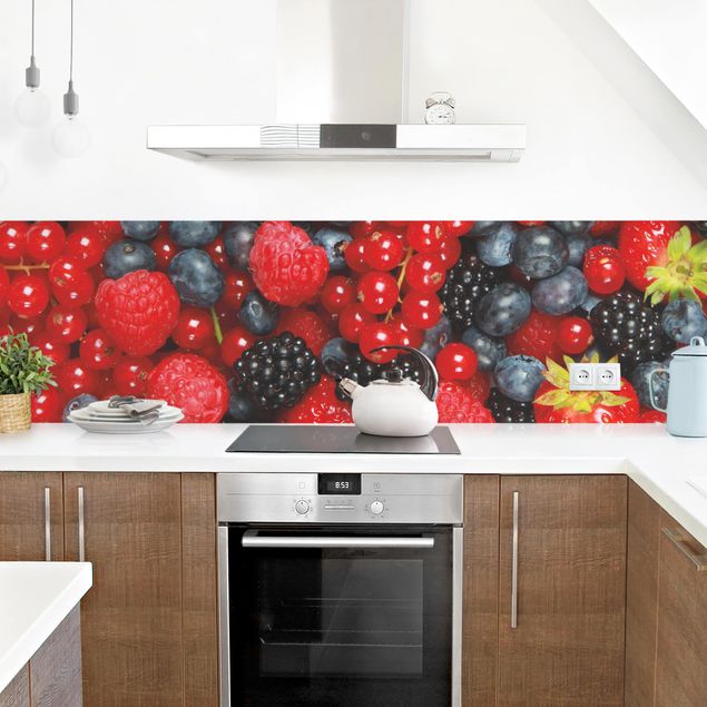 Küchenrückwände selbstklebend Fruchtige Waldbeeren