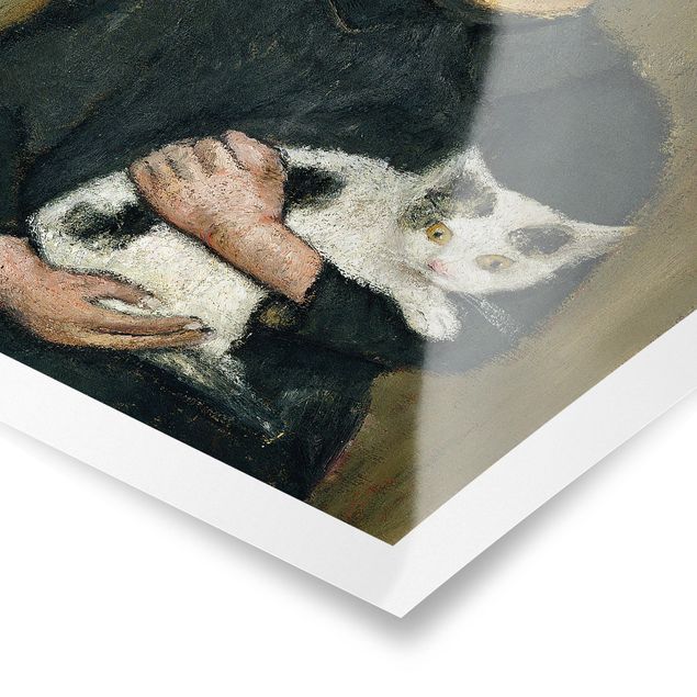 Wandbilder Kunstdruck Paula Modersohn-Becker - Knabe mit Katze