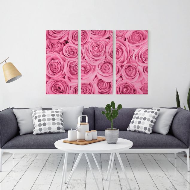 Wandbilder Blumen Rosa Rosen