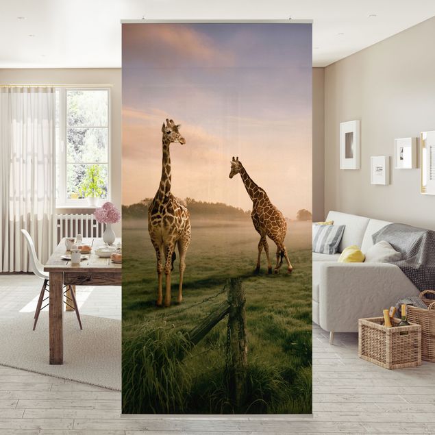 Raumteiler - Surreal Giraffes 250x120cm
