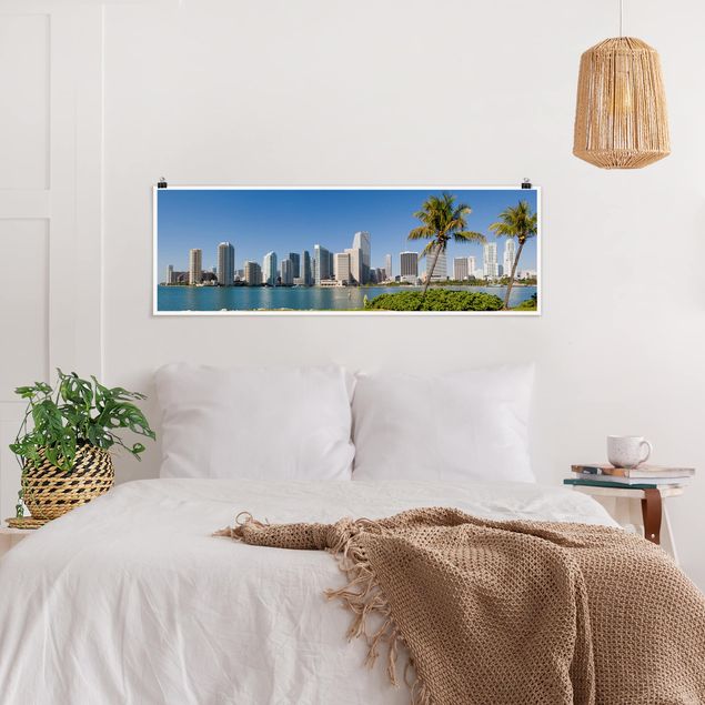 Poster Miami Beach Skyline