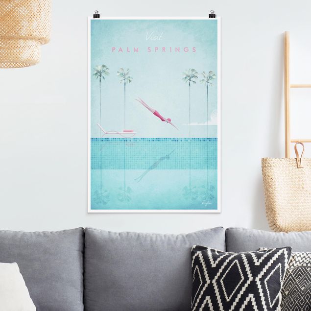 Poster Illustration Reiseposter - Palm Springs