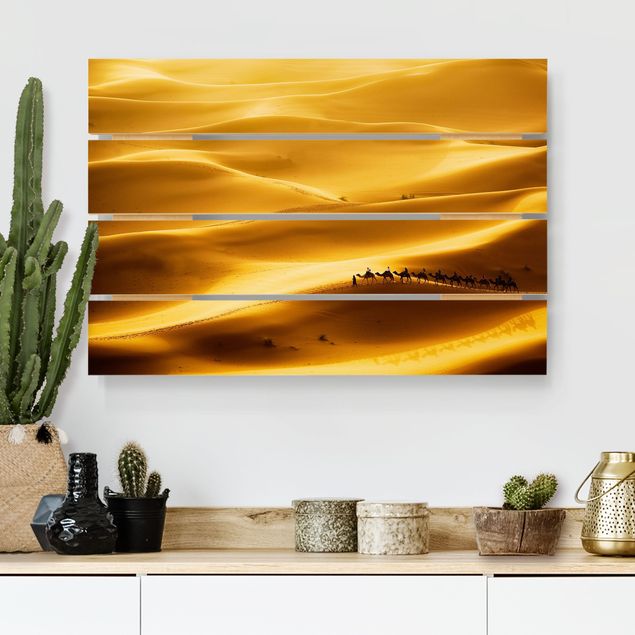 Holzbild Natur Golden Dunes