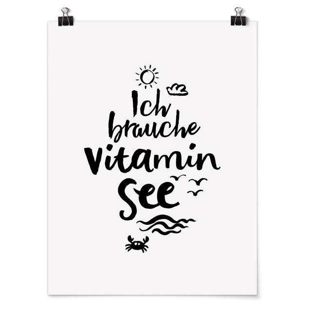 Poster kaufen Ich brauche Vitamin See