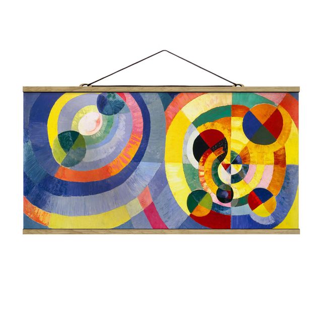 Stoffbilder zum Aufhängen Robert Delaunay - Forme circulaire