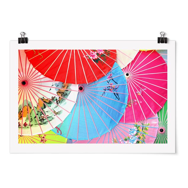 Poster - Chinese Parasols - Querformat 2:3