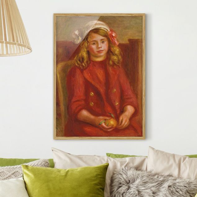 Kunstdrucke mit Rahmen Auguste Renoir - Junges Mädchen mit Orange