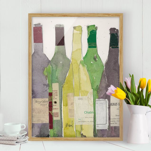 Gerahmte Kunstdrucke Wein & Spirituosen III