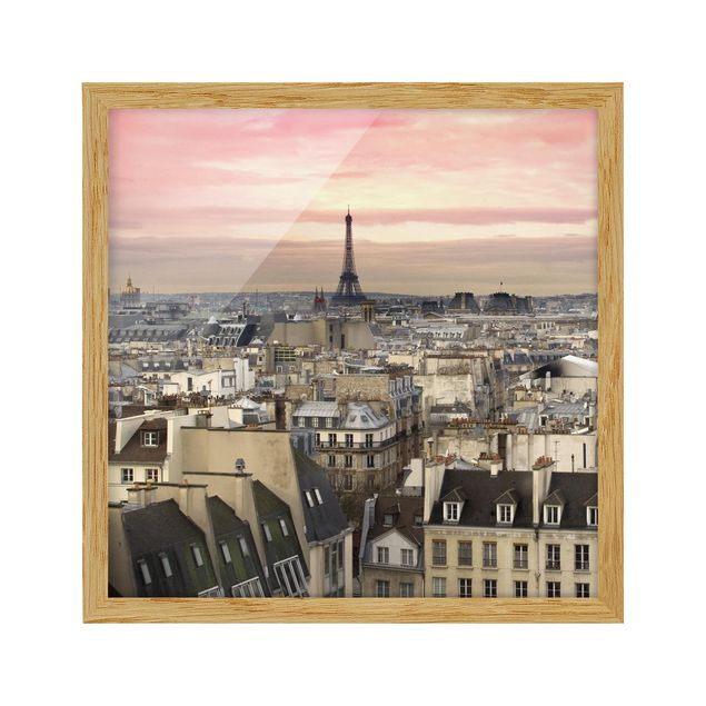 Bild mit Rahmen - Paris hautnah - Quadrat 1:1