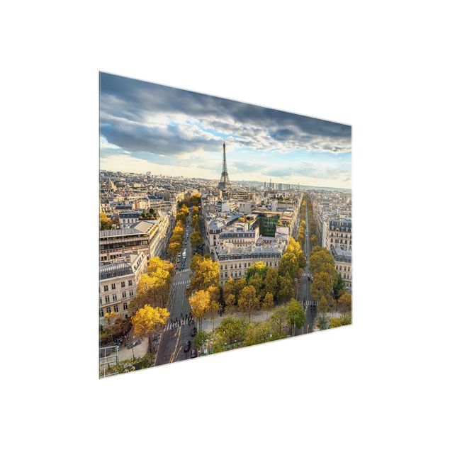 Glasbild - Nice day in Paris - Querformat 4:3