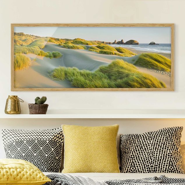 Schöne Wandbilder Dünen und Gräser am Meer