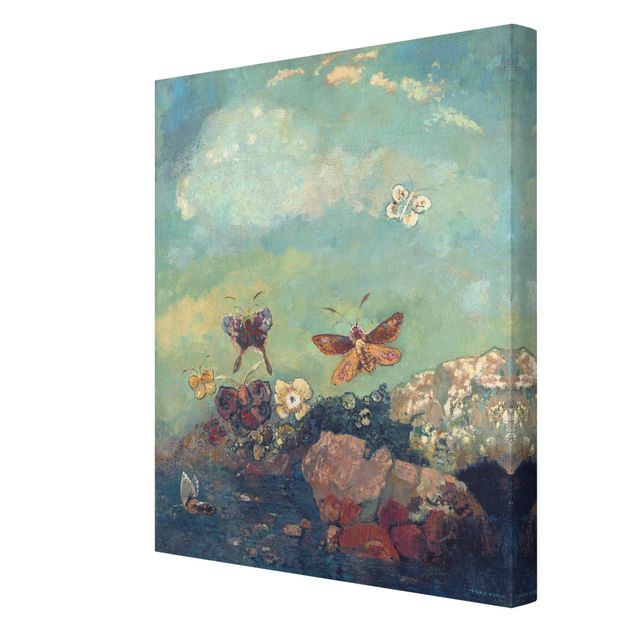 Leinwandbilder Wohnzimmer modern Odilon Redon - Schmetterlinge