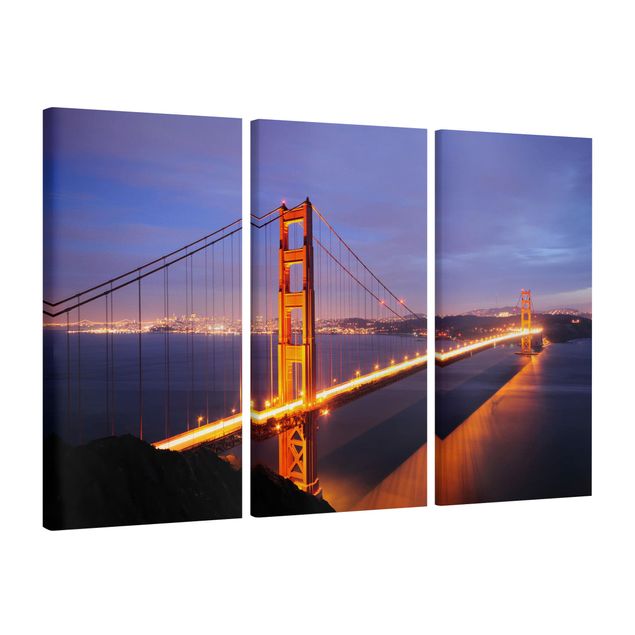 Schöne Wandbilder Golden Gate Bridge bei Nacht