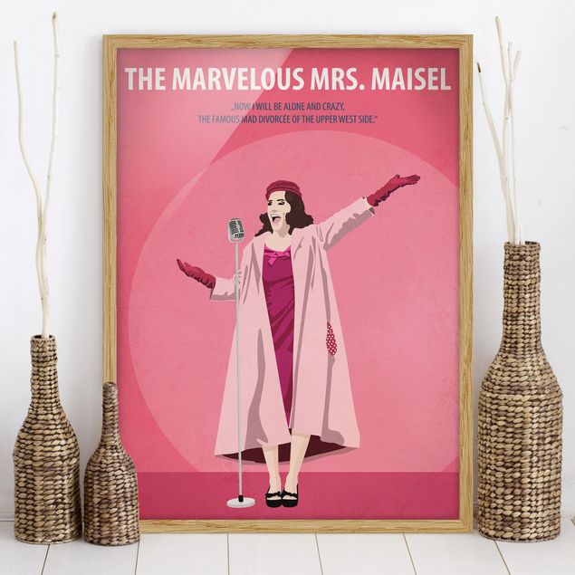 Gerahmte Kunstdrucke Filmposter The Marvelous Mrs Maisel