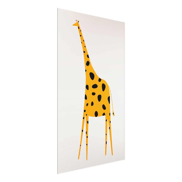 Wandbilder Gelbe Giraffe