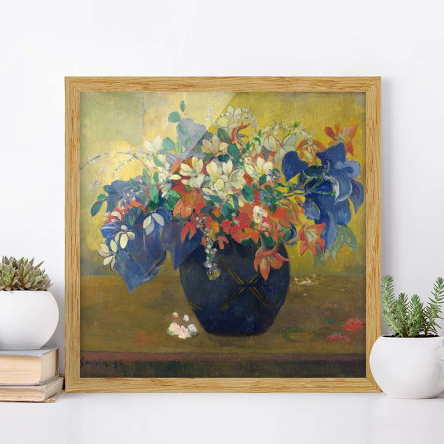 Kunstdrucke Impressionismus Paul Gauguin - Vase mit Blumen