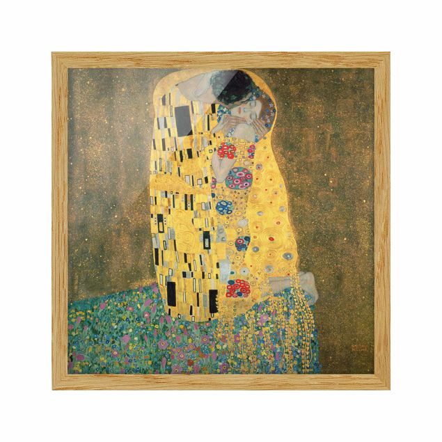 Bilder für die Wand Gustav Klimt - Der Kuß