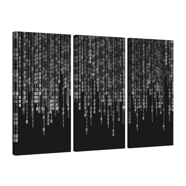 Leinwandbilder Muster Binärischer Code II