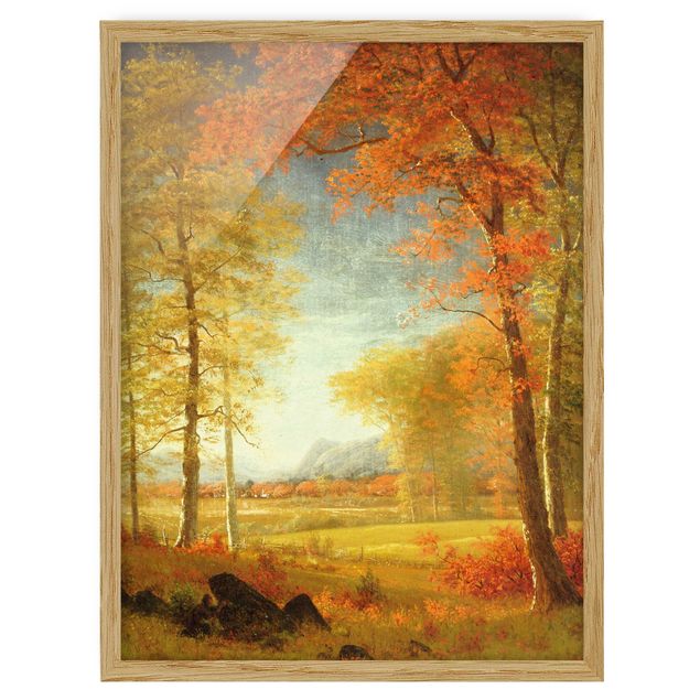 Kunstdrucke mit Rahmen Albert Bierstadt - Herbst in Oneida County, New York