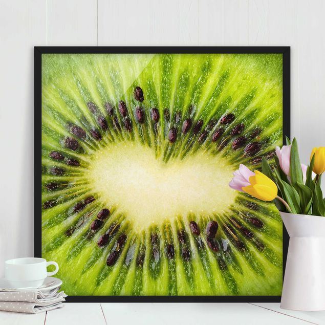 Wandbilder Kiwi Heart